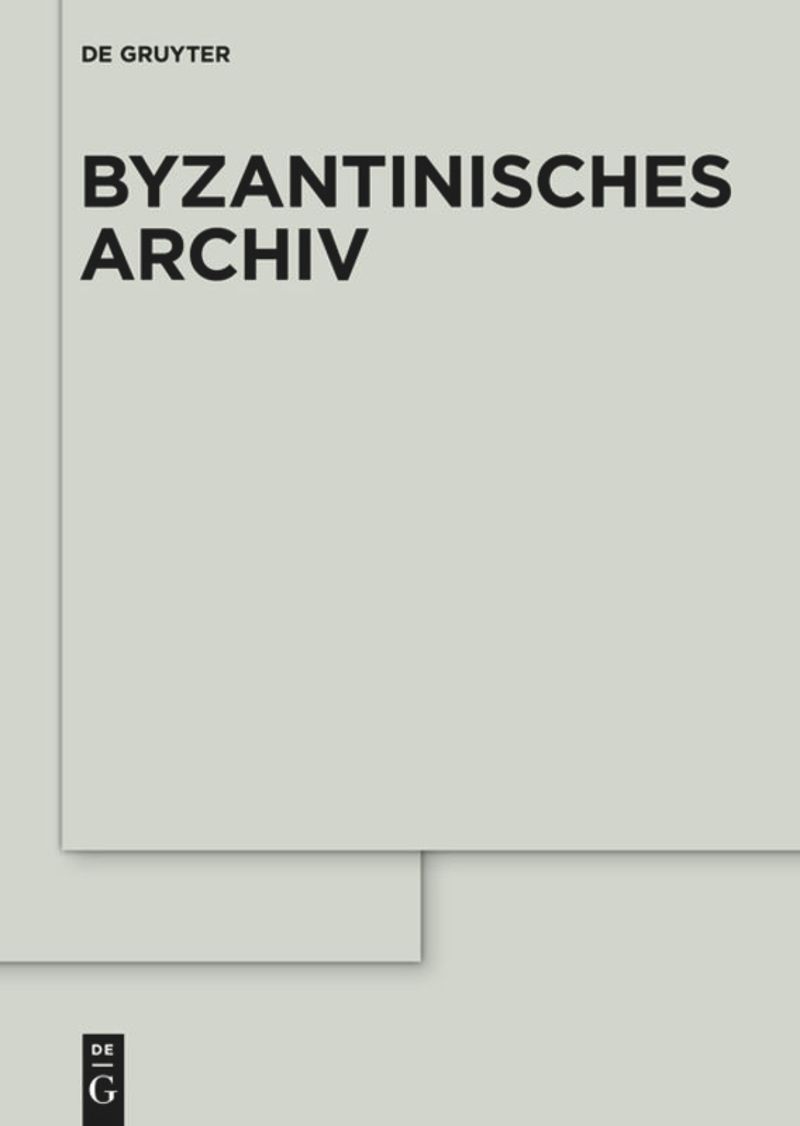 series: Byzantinisches Archiv