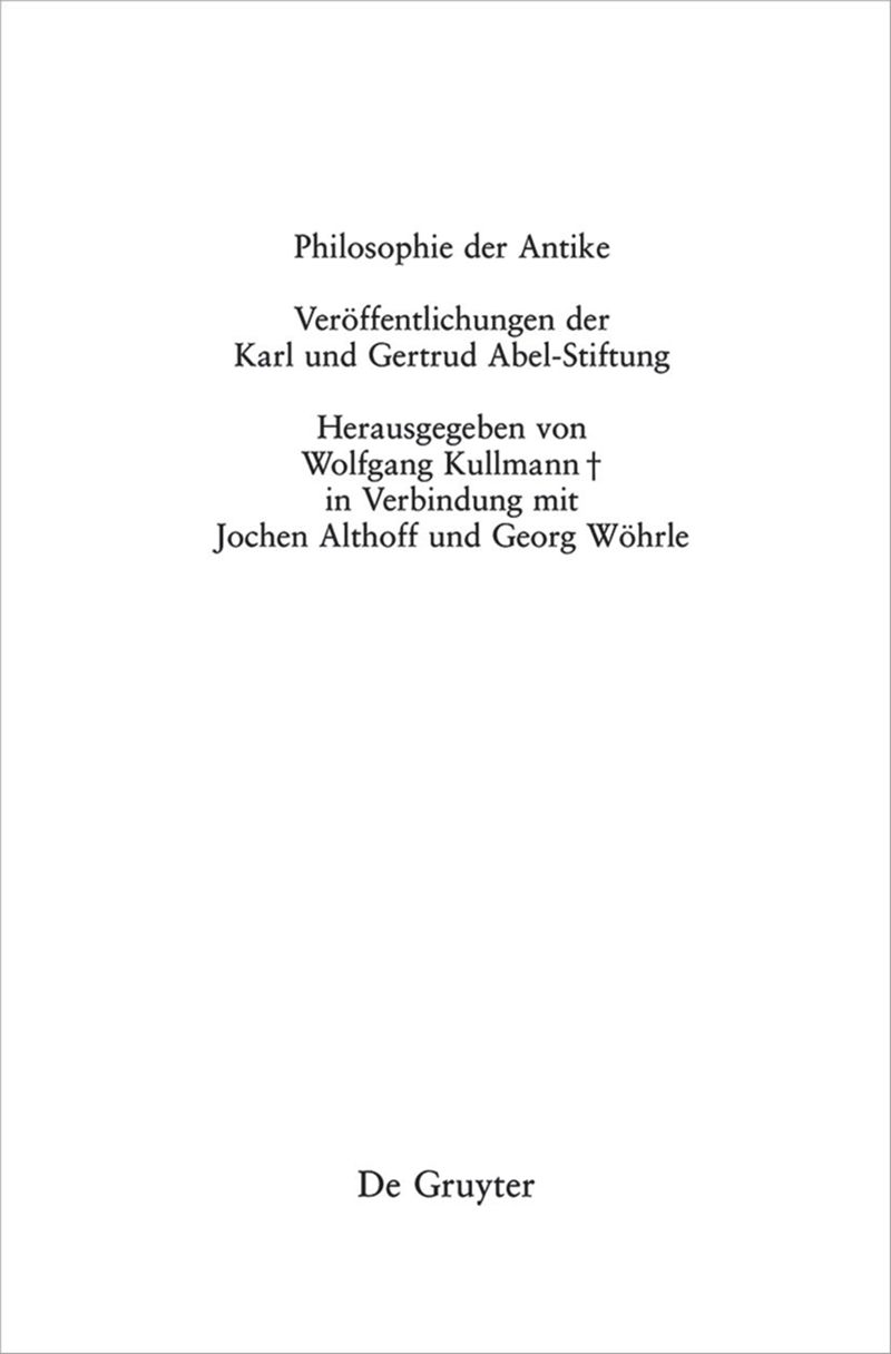 series: Philosophie der Antike