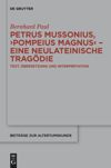 book: Petrus Mussonius, "Pompeius Magnus" - eine neulateinische Tragödie