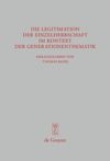 book: Die Legitimation der Einzelherrschaft im Kontext der Generationenthematik