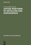 book: Antike Rhetorik im Zeitalter des Humanismus