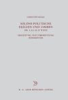 book: Solons politische Elegien und Iamben (fr. 1-13, 32-37 W.)