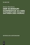 book: Der Sciendum-Kommentar zu den Satiren des Horaz