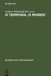 book: O tempora, o mores!