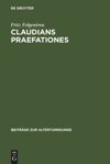 book: Claudians praefationes