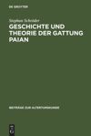 book: Geschichte und Theorie der Gattung Paian