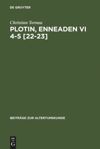 book: Plotin, Enneaden VI 4-5 [22-23]