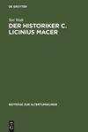 book: Der Historiker C. Licinius Macer