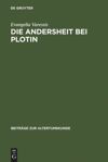 book: Die Andersheit bei Plotin