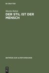 book: Der Stil ist der Mensch