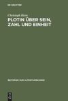 book: Plotin über Sein, Zahl und Einheit