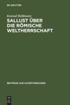 book: Sallust über die römische Weltherrschaft