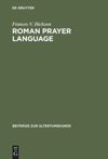 book: Roman Prayer Language