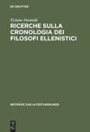 book: Ricerche sulla cronologia dei filosofi ellenistici