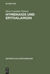 book: Hymenaios und Epithalamion