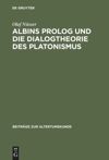 book: Albins Prolog und die Dialogtheorie des Platonismus