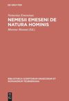 book: Nemesii Emeseni De natura hominis