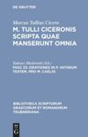 book: Fasc 23 Orationes in P. Vatinium testem. Pro M. Caelio