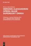 book: Volumen V Heronis quae feruntur stereometrica et de mensuris