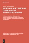 book: Volumen IV Heronis definitiones cum variis collectionibus. Heronis quae feruntur geometrica