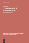 book: Testimonia et fragmenta