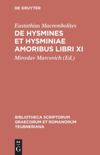 book: De Hysmines et Hysminiae amoribus libri XI