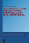 book: Auslandsdeutsche Pressesprache in Europa, Asien und Nordamerika