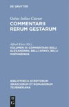 book: Volumen III Commentarii belli Alexandrini, belli Africi, belli Hispaniensis