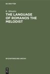 book: The Language of Romanos the Melodist