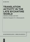 book: Translation Activity in Late Byzantine World