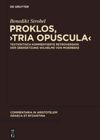 book: Proklos, "Tria opuscula"