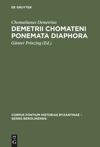 book: Demetrii Chomateni Ponemata diaphora