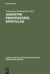 book: Anonymi Professoris Epistulae