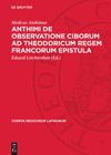 book: Anthimi De observatione ciborum ad Theodoricum regem Francorum epistula