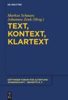 book: Text, Kontext, Klartext