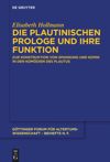 book: Die plautinischen Prologe und ihre Funktion