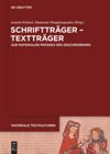 book: Schriftträger - Textträger