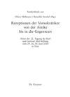 book: Rezeptionen der Vorsokratiker von der Antike bis in die Gegenwart