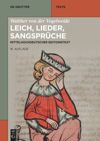 book: Walther von der Vogelweide: Leich, Lieder, Sangsprüche