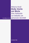 book: Bloße Streite um Worte