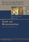 book: Band 9 Texte zur Wissenskultur