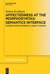 book: Affectedness at the Morphosyntax-Semantics Interface