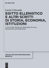 book: Egitto ellenistico e altri scritti di storia, economia, istituzioni