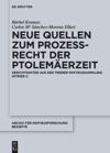 book: Neue Quellen zum Prozeßrecht der Ptolemäerzeit