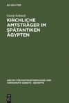 book: Kirchliche Amtsträger im spätantiken Ägypten