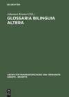 book: Glossaria bilinguia altera