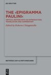 book: The ›Epigramma Paulini‹